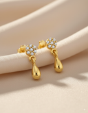 Daffany Teardrop 14k/10K Solid Gold Stud Earrings