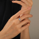 Daffany Twist Heart Cut Sterling Silver Ring Tmp