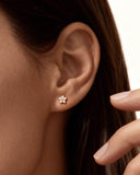 Daffany Pentagram Star 14k/10K Solid Gold Stud Earrings