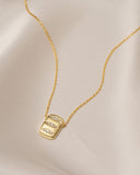 Daffany Diamond-studded Pointed Oval 14k/10K Solid Gold Pendant Necklace