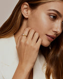 Daffany Single Square Diamond 14k/10K Solid Gold Ring