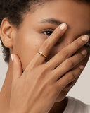 Daffany Single Marquise-Shaped diamond 14k/10K Solid Gold Ring