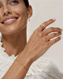 Daffany Cross Diamonds 14k/10K Solid Gold Bracelet