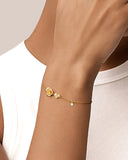 Daffany Rose Heart 14k/10K Solid Gold Bracelet