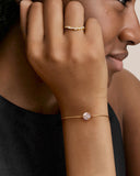 Daffany Three Marquise-Shaped Diamonds 14k/10K Solid Gold Bracelet