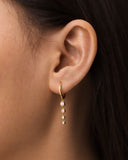 Daffany Dangle 14k/10K Solid Gold Drop Earrings