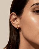 Daffany Round Diamonds 14k/10K Solid Gold Hoop Earrings