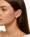 Daffany Flower 14k/10K Solid Gold Stud Earrings