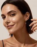 Daffany Dangle Diamond 14k/10K Solid Gold Drop Earrings