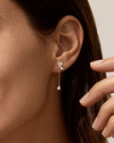 Daffany Dangle Diamond 14k/10K Solid Gold Drop Earrings