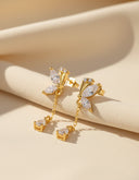 Daffany Dangle Diamond 14k/10K Solid Gold Drop Earrings