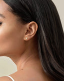 Daffany Heart 14k/10K Solid Gold Stud Earrings