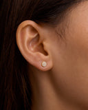 Daffany Round Diamonds 14k/10K Solid Gold Stud Earrings