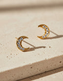 Daffany Moon 14k/10K Solid Gold Stud Earrings