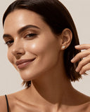 Daffany Planet 14k/10K Solid Gold Stud Earrings