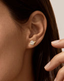 Daffany Planet 14k/10K Solid Gold Stud Earrings