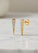 Daffany Spikes 14k/10K Solid Gold Stud Earrings