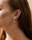 Daffany Diamond Halo 14k/10K Solid Gold Hoop Earrings