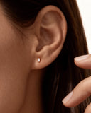 Daffany Baguette Diamonds 14k/10K Solid Gold Stud Earrings