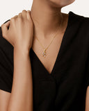 Daffany Leaves 14k/10K Solid Gold Pendant Necklace