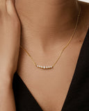 Daffany Smile Arc 14k/10K Solid Gold Pendant Necklace