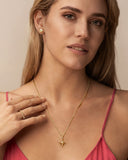 Daffany Eight-Pointed Star 14k/10K Solid Gold Pendant Necklace