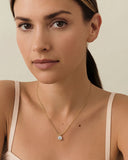 Daffany Single Diamond 14k/10K Solid Gold Pendant Necklace