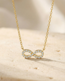 Daffany Infinity Symbol 14k/10K Solid Gold Pendant Necklace
