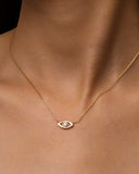 Daffany Eye 14k/10K Solid Gold Pendant Necklace