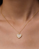 Daffany Heart 14k/10K Solid Gold Pendant Necklace