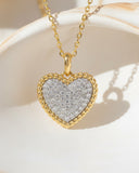 Daffany Heart 14k/10K Solid Gold Pendant Necklace