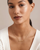 Daffany Wavy Lines 14k/10K Solid Gold Pendant Necklace