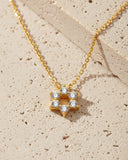 Daffany Hexagonal Star 14k/10K Solid Gold Pendant Necklace