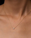 Daffany Heart 14k/10K Solid Gold Pendant Necklace