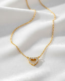 Daffany Heart 14k/10K Solid Gold Pendant Necklace