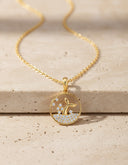 Daffany Fishtail 14k/10K Solid Gold Pendant Necklace