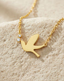 Daffany Pigeon 14k/10K Solid Gold Pendant Necklace