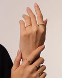 Daffany Radiant 14k/10K Solid Gold Ring