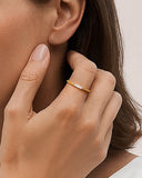 Daffany Three Diamonds 14k/10K Solid Gold Ring