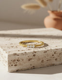 Daffany Three Diamonds 14k/10K Solid Gold Ring