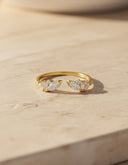 Daffany Open Wings Diamonds 14k/10K Solid Gold Ring