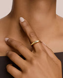 Daffany Eight-Pointed Star Diamond 14k/10K Solid Gold Ring