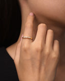 Daffany Five Diamonds 14k/10K Solid Gold Ring
