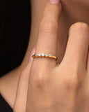 Daffany Five Diamonds 14k/10K Solid Gold Ring
