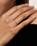 Daffany Gradual Size Diamonds 14k/10K Solid Gold Ring