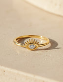 Daffany Eye Diamonds 14k/10K Solid Gold Ring