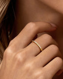 Daffany Double Diamond 14k/10K Solid Gold Ring