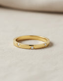 Daffany Shiny Triangle 14k/10K Solid Gold Ring