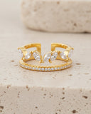 Daffany Horse-Eye Shaped Diamond 14k/10K Solid Gold Ring