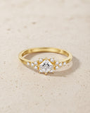 Daffany Square Diamonds 14k/10K Solid Gold Ring